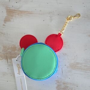 NWT Stoney Clover Lane X Disney Mickey Mouse Change Purse Keychain
